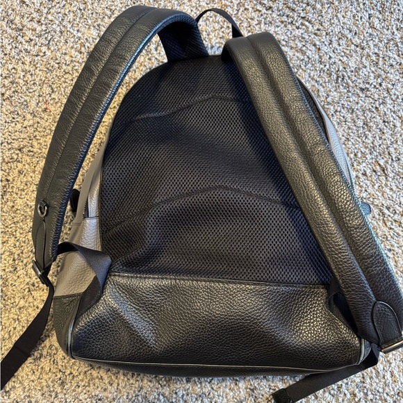 Coach Gray Leather Backpack for Men - Picture 6 of 6